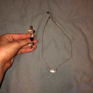 Matching Kendra Scott necklace and bracelet